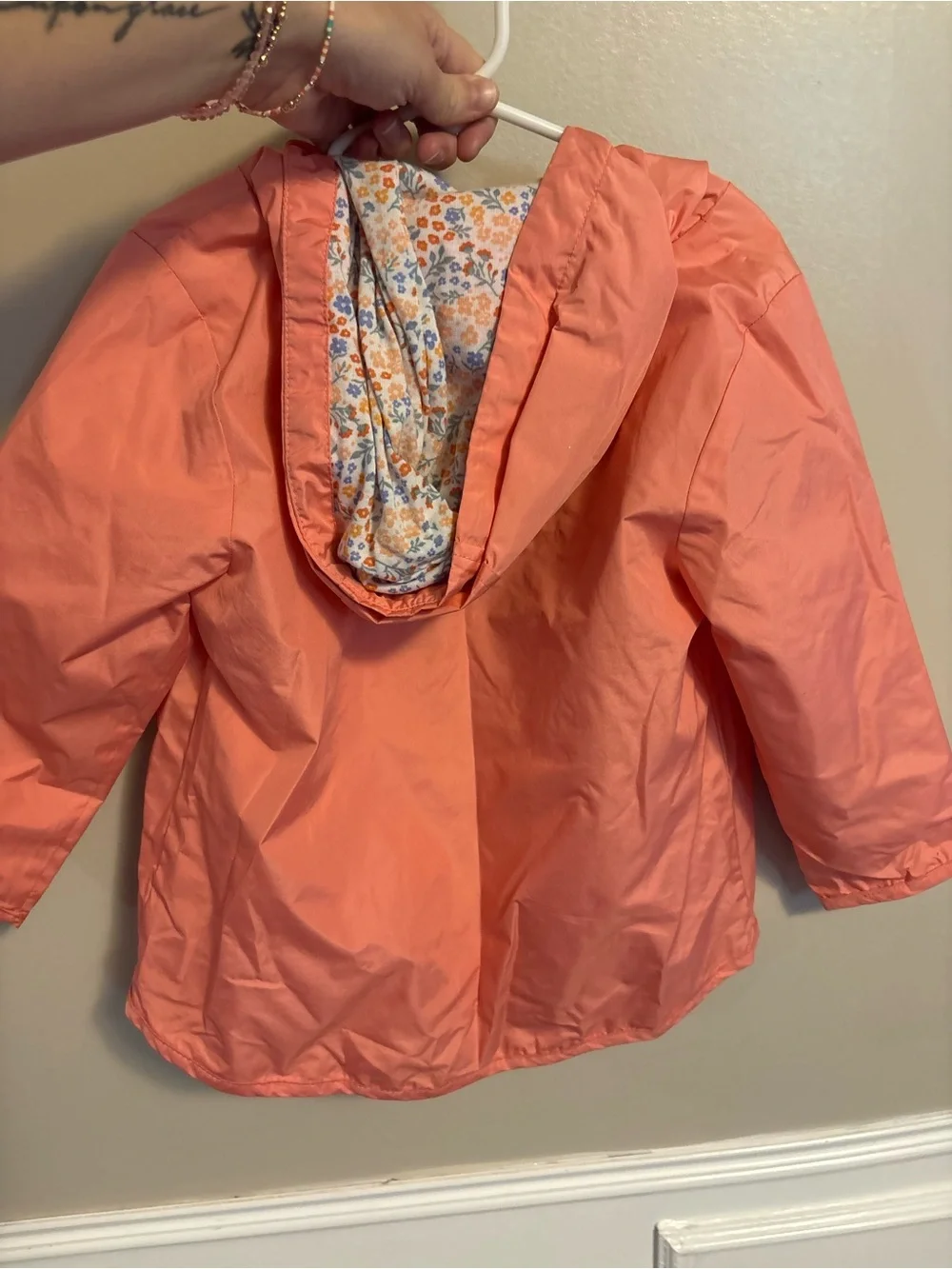 Kids Lightweight Coral Hooded Jacket
